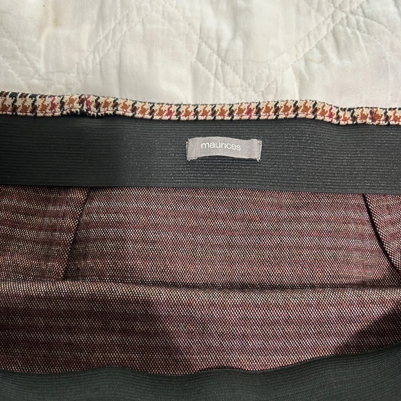 MAURICES High Waisted Brown Plaid Mini Skirt - Picture 2 of 7